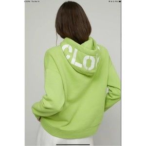 CLOSED Logo Hoodie Lime Green Hoodie Size XL Oversized/Baggie Originally $250